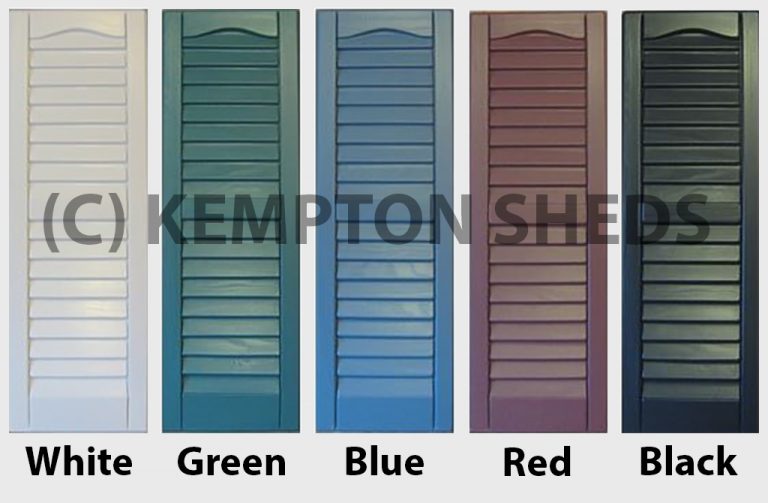 Vinyl Shutter Colors KEMPTON SHEDS