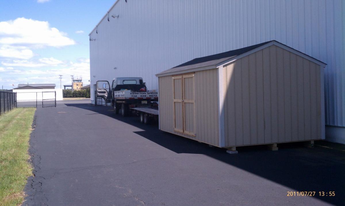 10x16 Utility Shed at Morristown Airport
