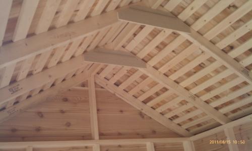 The Underside of a Cedar Shake Roof