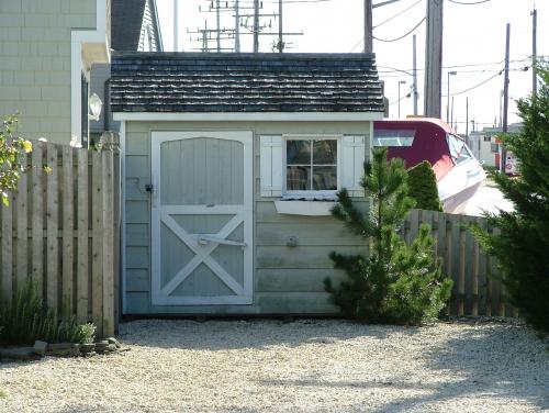 Old 6x8 Cedar Gable with Cedar Shake Roof